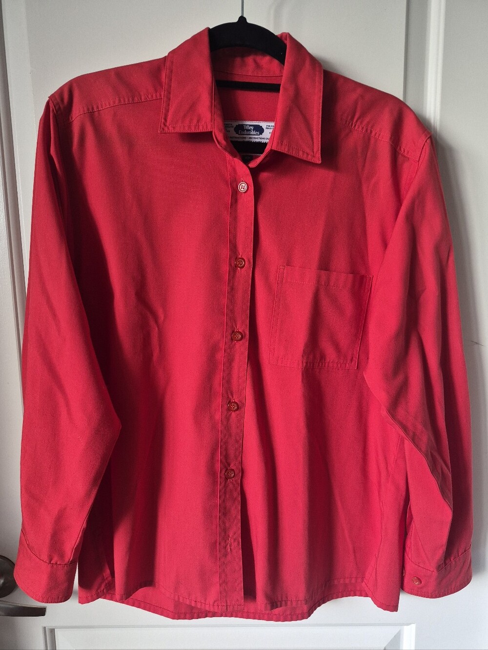 Tilley Endurables Men’s Red Button-Up Shirt – Size Medium ❤️ - Picture 6 of 6